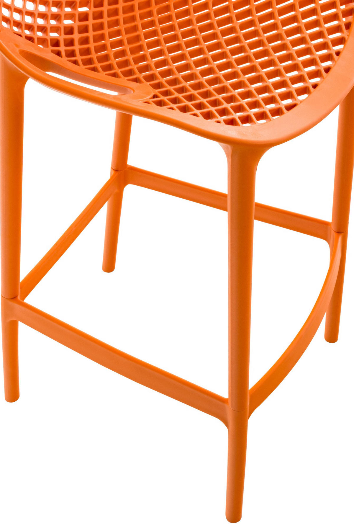 BARHOCKER Kunststoff orange - Rot/Orange, Kunststoff (45/105/53cm) - CLP
