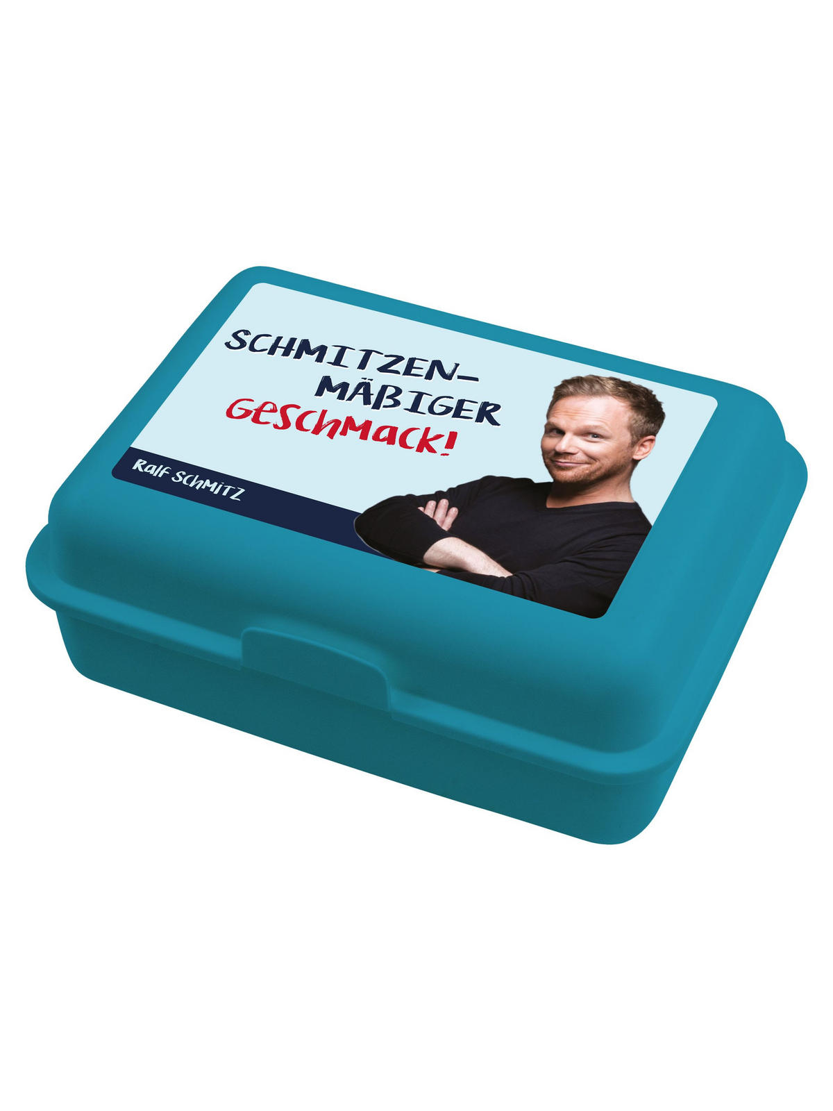 BROTDOSE Ralf Schmitz Schmitzenmäßiger Geschmack Blau 17,5 x 12,8 x 6,9 cm - Blau, Kunststoff (17.5/6.9/12.8cm) - United Labels