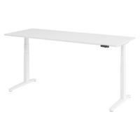 SCHREIBTISCH elektrisch XBHM 80/200/74 cm in Weiß/Weiß - Weiß, Holzwerkstoff (80/200/74cm) - bümö