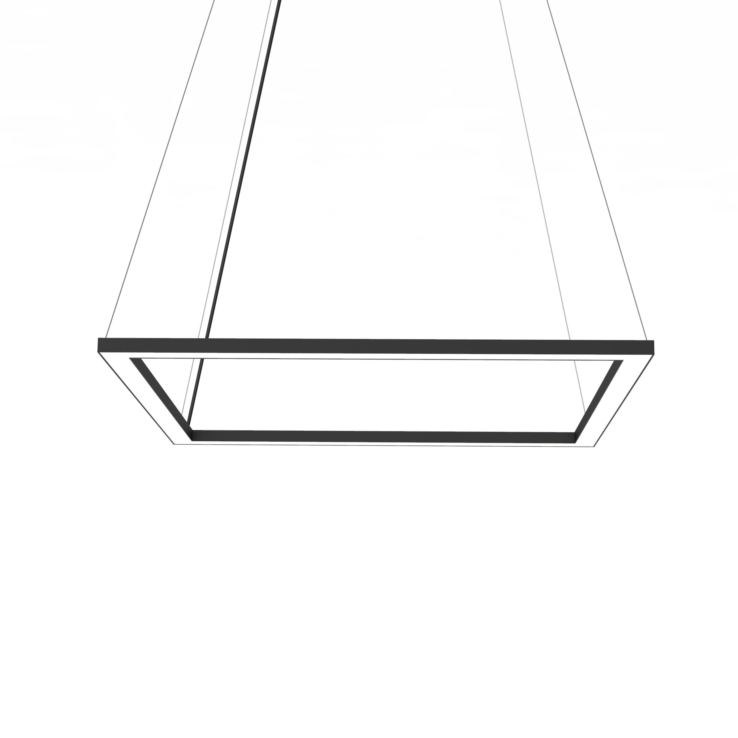 LED-HÄNGELEUCHTE - Schwarz, Metall (60/60/100cm) - Lumicom
