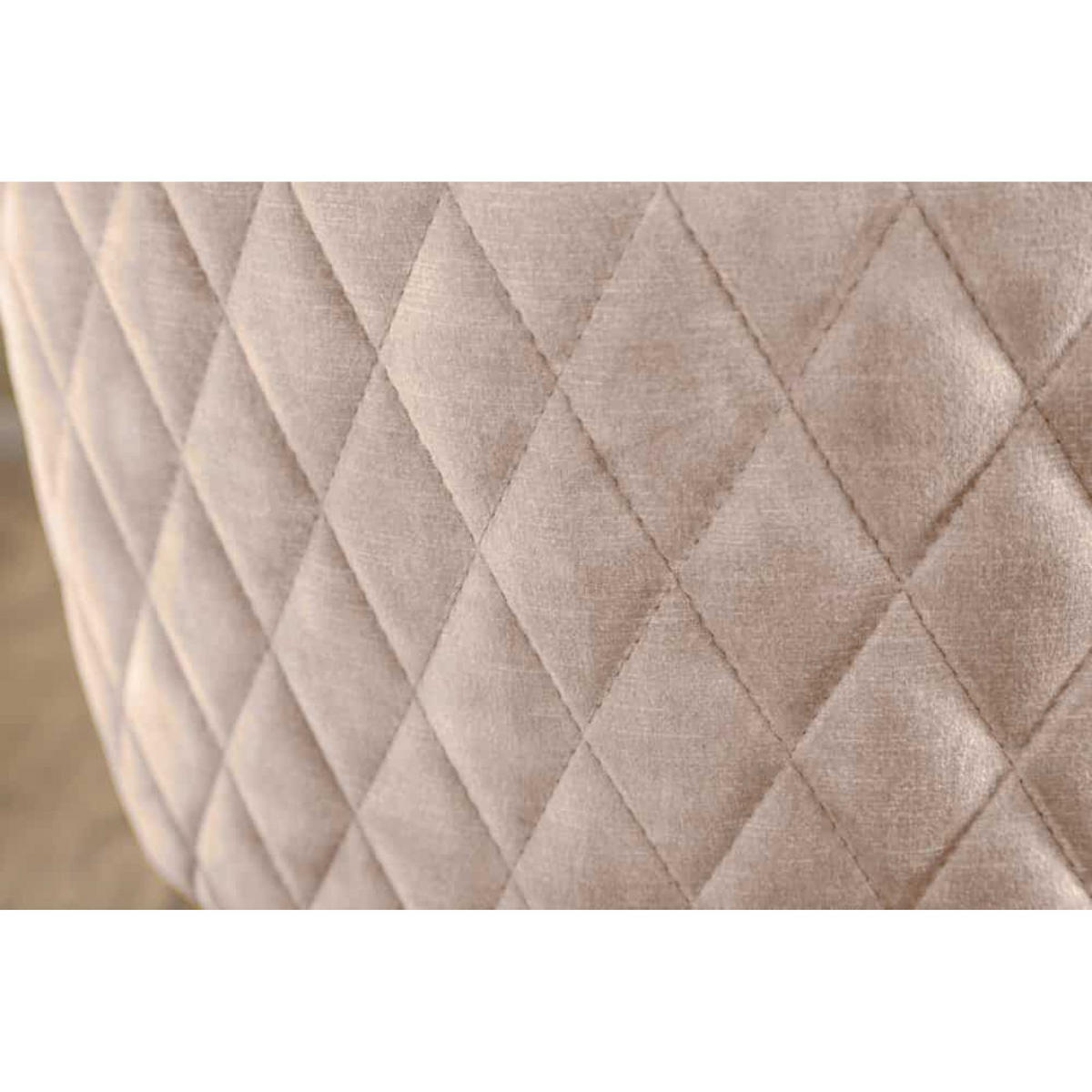 ARMLEHNSTUHL EUPHORIA Samt Champagner - Champagner/Schwarz, Kunststoff/Metall (58/60/60cm) - riess-ambiente