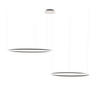 LED-HÄNGELEUCHTE 2er Ring Aluminium Ø 120 | 100cm - Alufarben, Metall (1.3/120/3.3cm) - s.luce