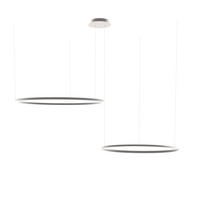 LED-HÄNGELEUCHTE 2er Ring Aluminium Ø 120 | 100cm - Alufarben, Metall (1.3/120/3.3cm) - s.luce