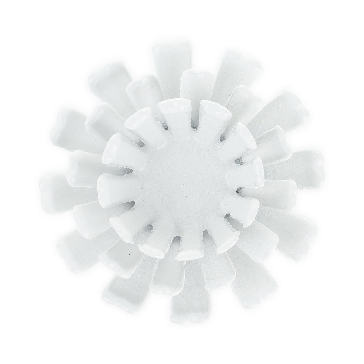 2xTEELICHTHALTER - Weiß, Metall (6cm) - Relaxdays