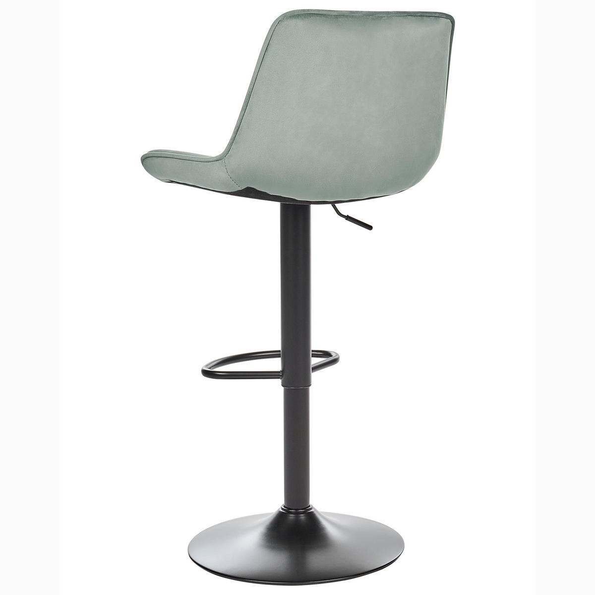 BARHOCKER 2er-Set Mintgrün Dubrovnik - Schwarz/Grün, Textil (51/88/54cm) - Beliani