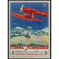 POSTER Venezia Flugzeuge 1927 A3 Rahmenlos - Klar, Papier (29.7/5/42cm) - Nacnic