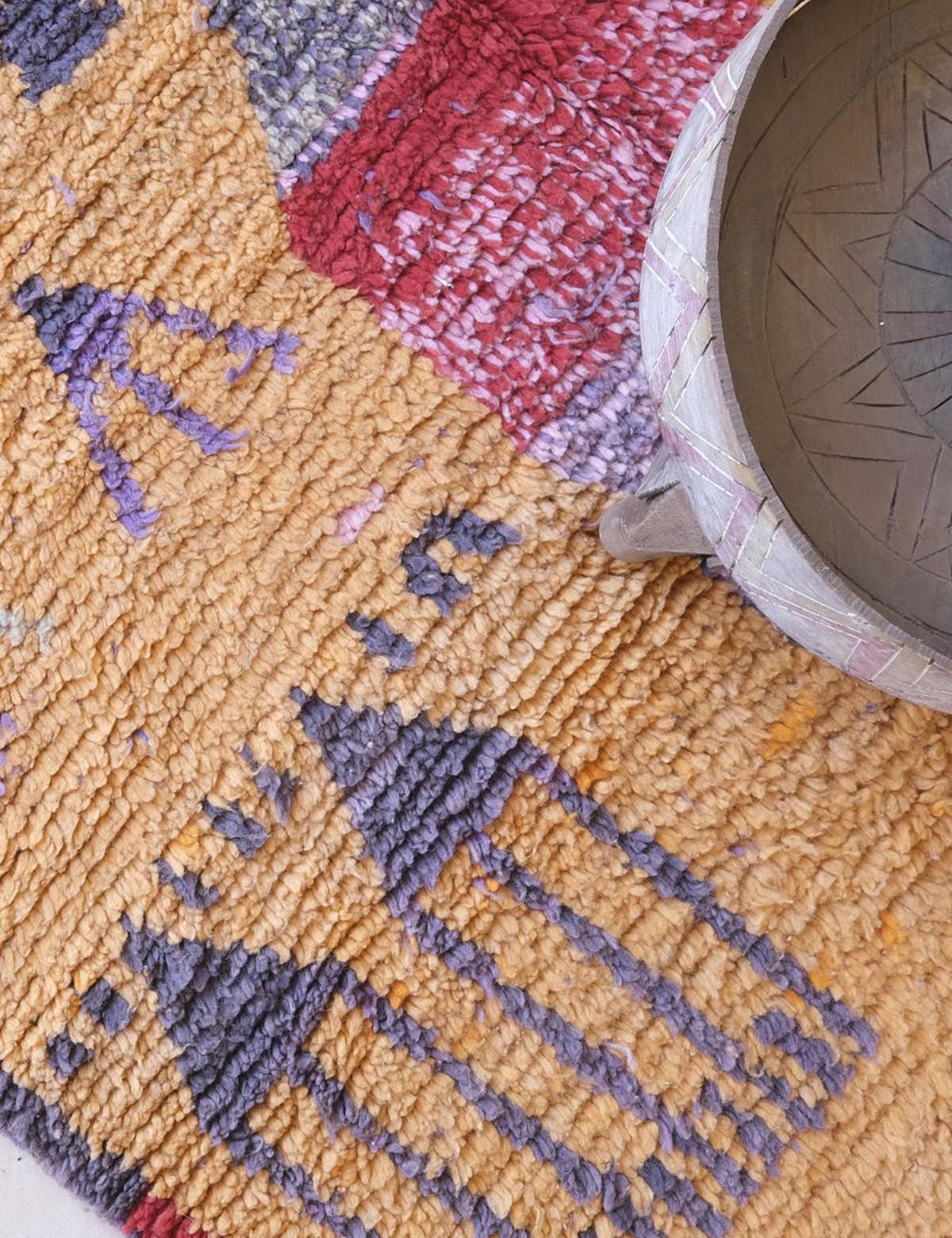 BERBERTEPPICH aus reiner Wolle 151x 248 cm - Orange, Naturmaterialien (151/248cm) - AFK Living