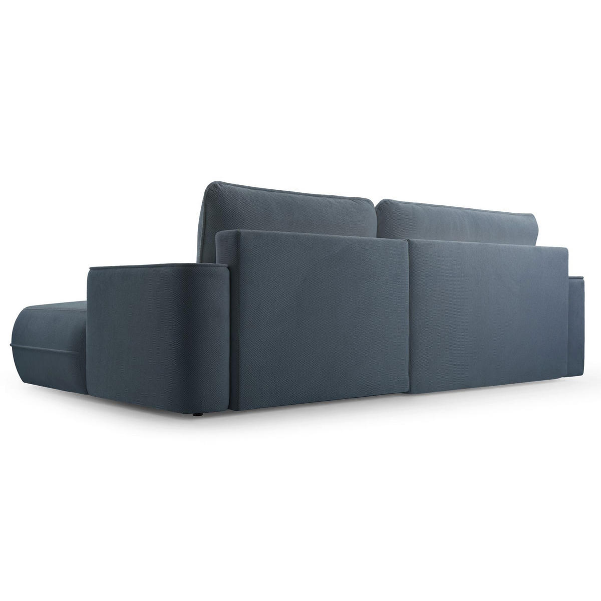 ECKSOFA Fuerro Hellblau Strukturstoff - Schwarz/Hellblau, Kunststoff/Textil (260/168cm) - Selsey