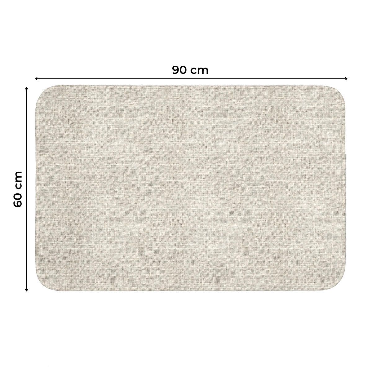 WC PŘEDLOŽKA Povlečení - Textura - Béžová 90x60 cm - béžová, textil/plast (90/1cm) - OnlyWow