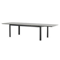 GARTENTISCH - Schwarz, Metall (229/100/75cm) - home24