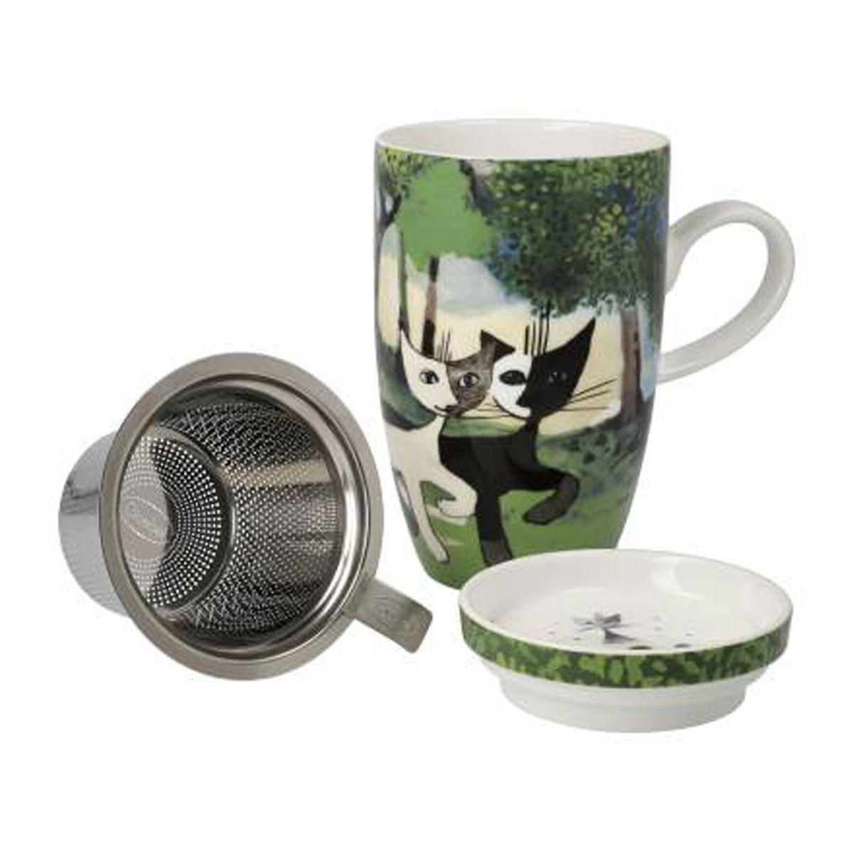 TEETASSE Una passeggiata nel verde, Fine Bone China - Multicolor, Keramik (0.45L) - Goebel