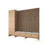 GARDEROBE Balma VI - Silberfarben/Eiche Artisan, Holzwerkstoff (230/206/44cm) - MIRJAN24