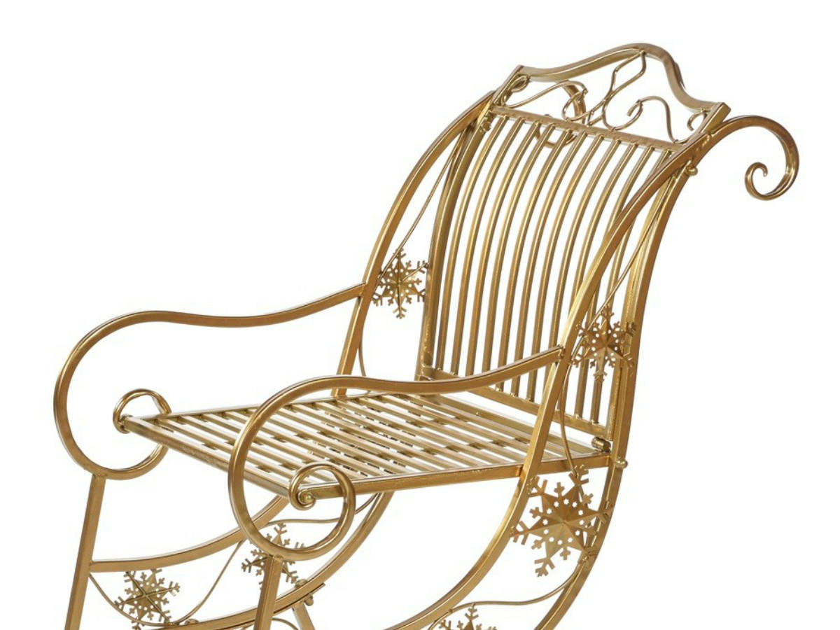 XXL-SCHLITTEN gold 149 cm - Goldfarben, Metall (200/149/149cm) - LAALU