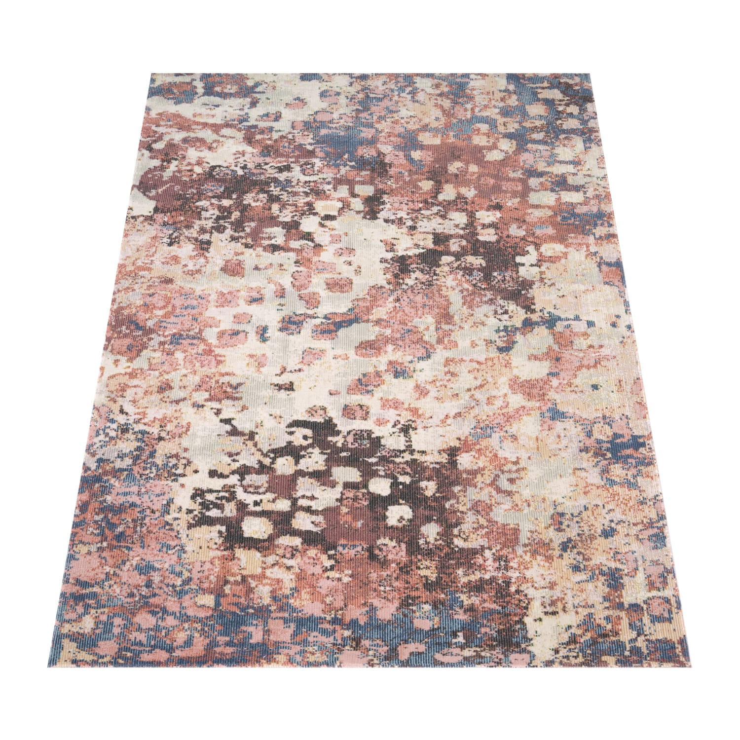 TEPPICH Outdoor Abstrakt Balkon, Terrasse schmutzabweisend Mehrfarbig Rechteckig 140x200 - Multicolor, Textil (140/200cm) - KADIMA DESIGN