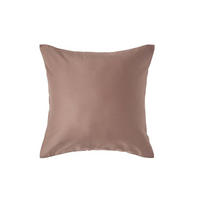 BIO-KISSENBEZUG Satin, Fadendichte 400 - Braun, Textil (40/40cm) - Homescapes