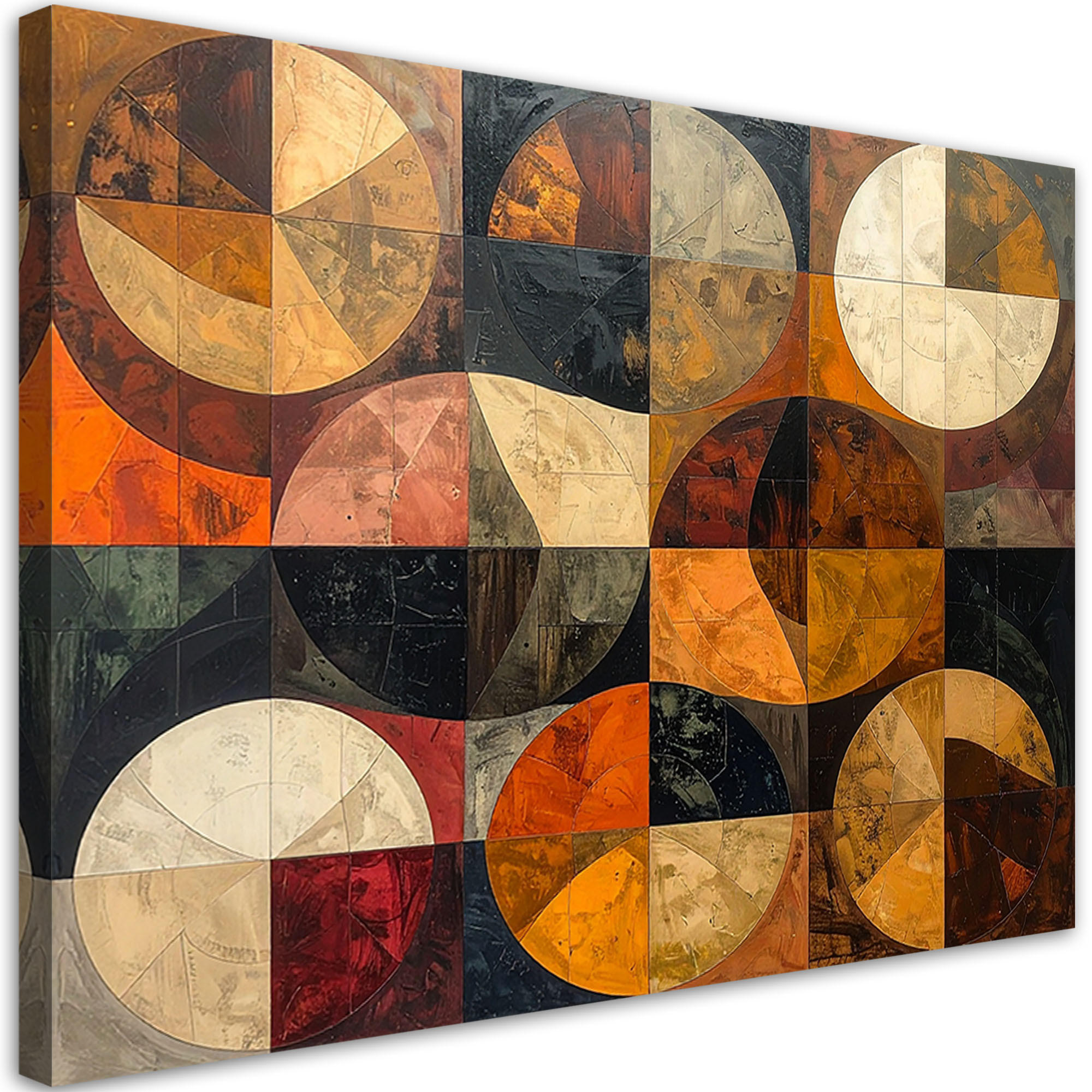 LEINWANDBILD Abstraktion 120x80cm - Braun, Textil (120/80cm) - Feeby