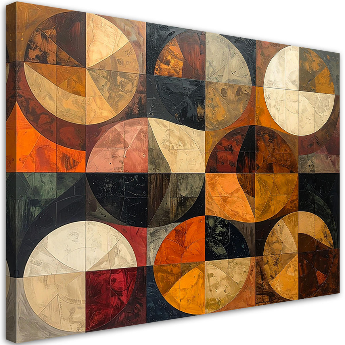 LEINWANDBILD Abstraktion 120x80cm - Braun, Textil (120/80cm) - Feeby