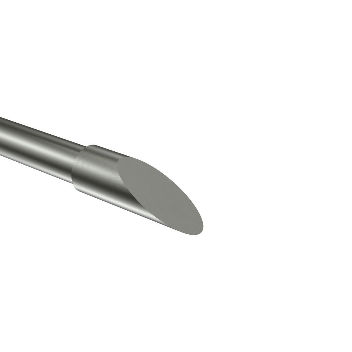 ENDSTÜCKE FÜR GARDINENSTANGEN 20 mm Ø, Nevia Edelstahl, Packung 2 Stück - Edelstahlfarben, Metall (7/2.4/2.4cm) - INTERDECO