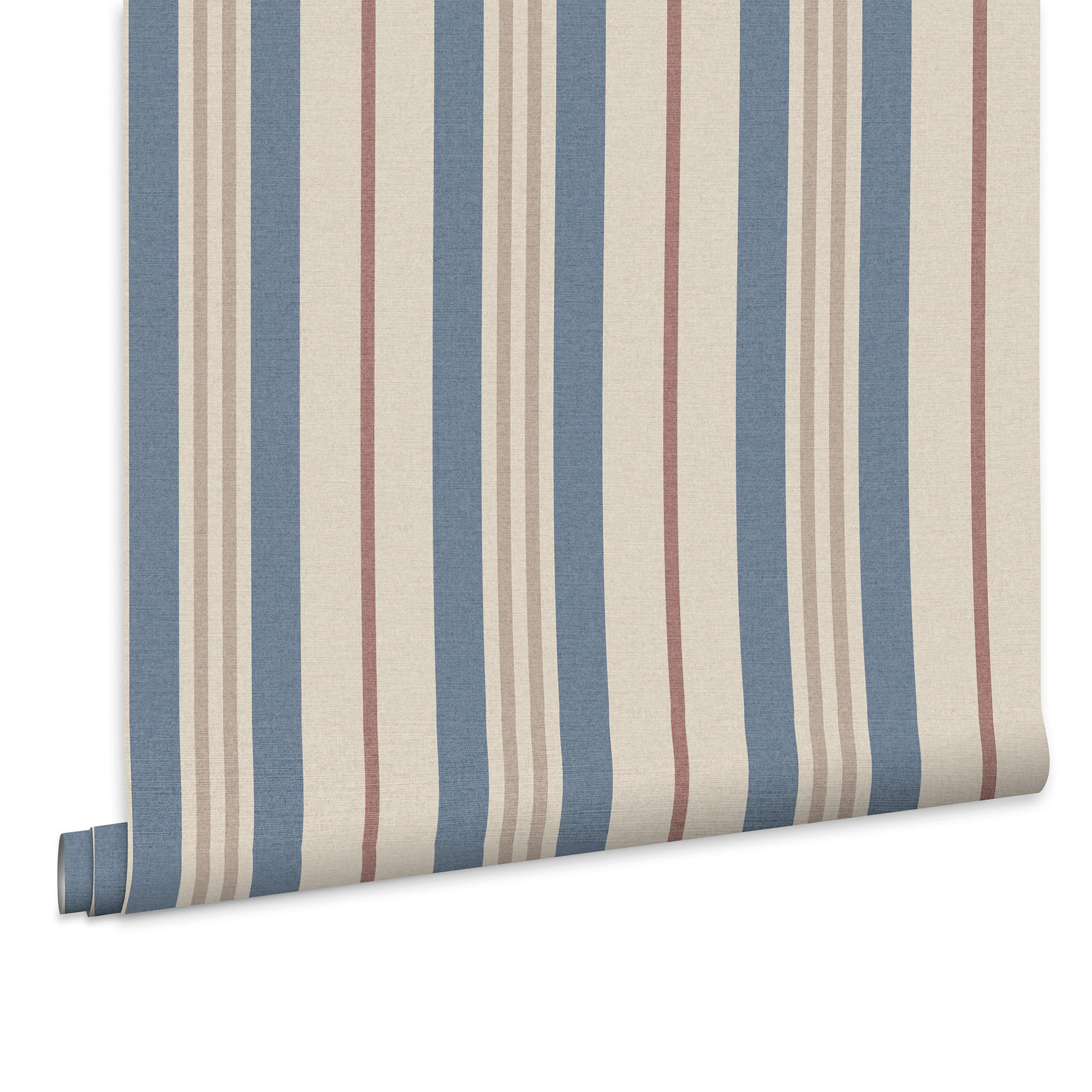 VLIESTAPETE Hainstreifen 1000x52cm - Blau/Pink, Papier/Kunststoff (52/1000cm) - Joules