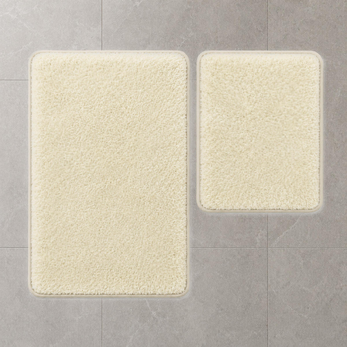 BADEMATTE Set 2tlg UNI ECRU - Naturfarben, Textil (60/100cm) - ROLFNERS