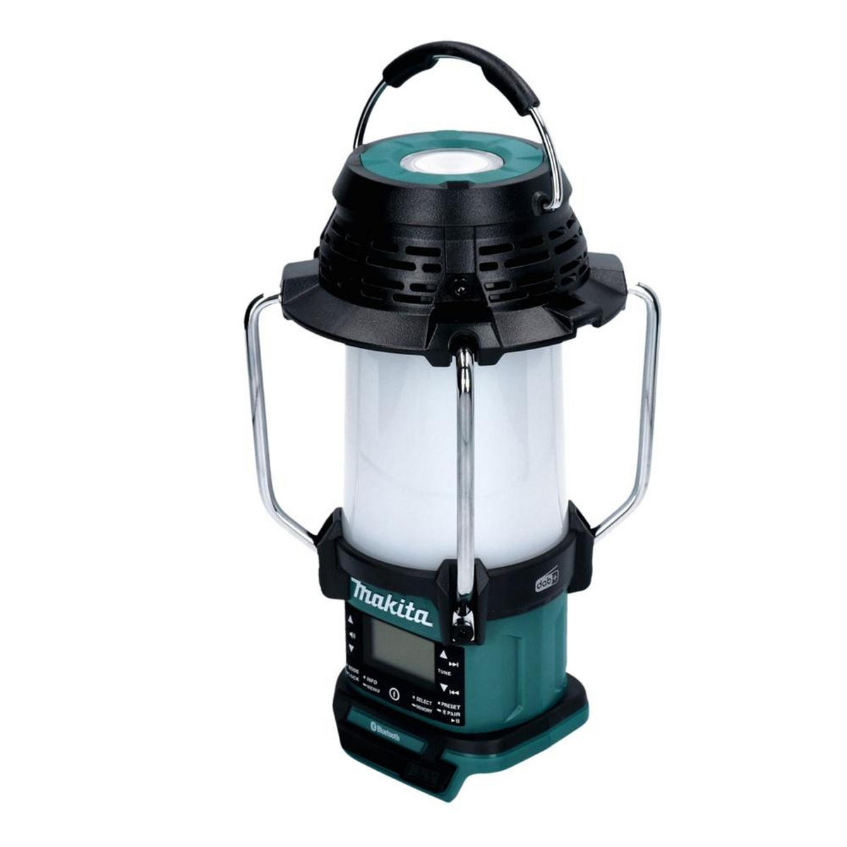 MAKITA DMR 056 Akku Radio 18 V FM DAB+ mit Laterne 360° Taschenlampe IP65 Solo - ohne Akku, ohne Ladegerät - Multicolor, Kunststoff (31/129/14cm) - Makita