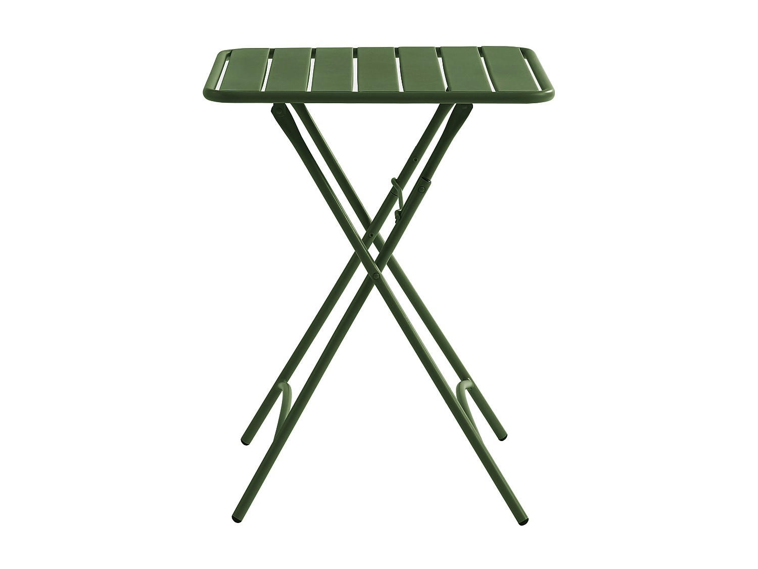 GARTENTISCH - 2 Personen - Metall - Khaki - - Schlammfarben, Metall (60/60/73cm) - Vente-Unique