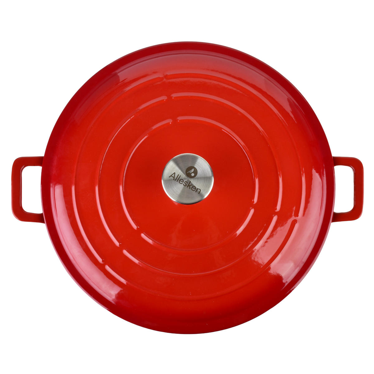 BRATPFANNE Rodeluxe Rot 31x31x6 cm Metall - Rot, Metall (31cm) - Mondex