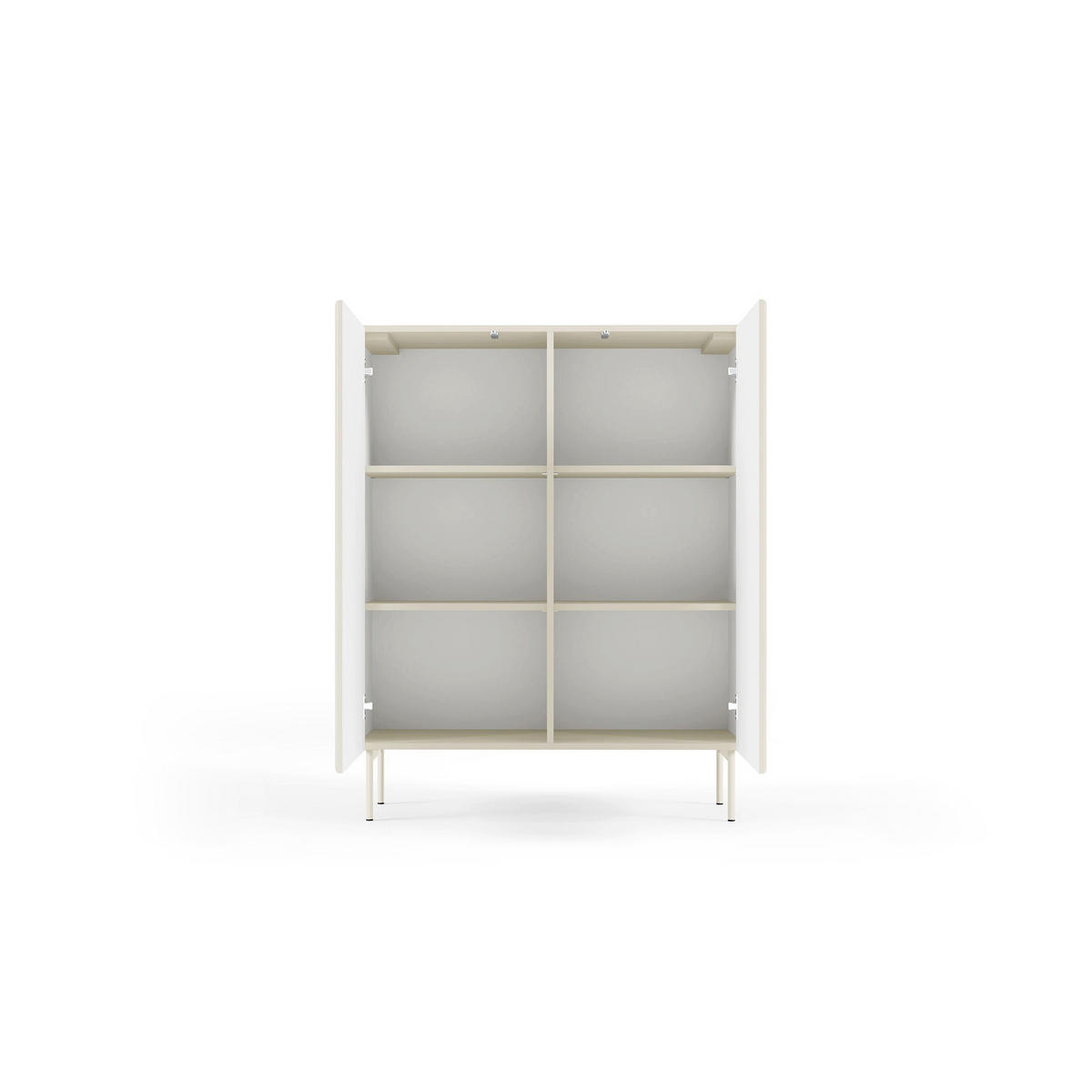 KOMMODE Muzzi - Weiß, Holzwerkstoff (98.6/123/39.8cm) - Pillovely