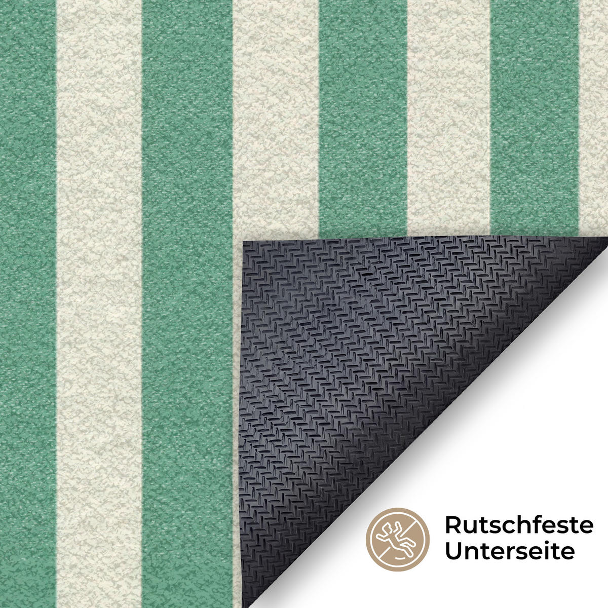 ROHOŽKA Rak - Pruhy - Realistické - Letní 120x80 cm - různobarevná, textil/umělá hmota (120/0.4cm) - MuchoWow