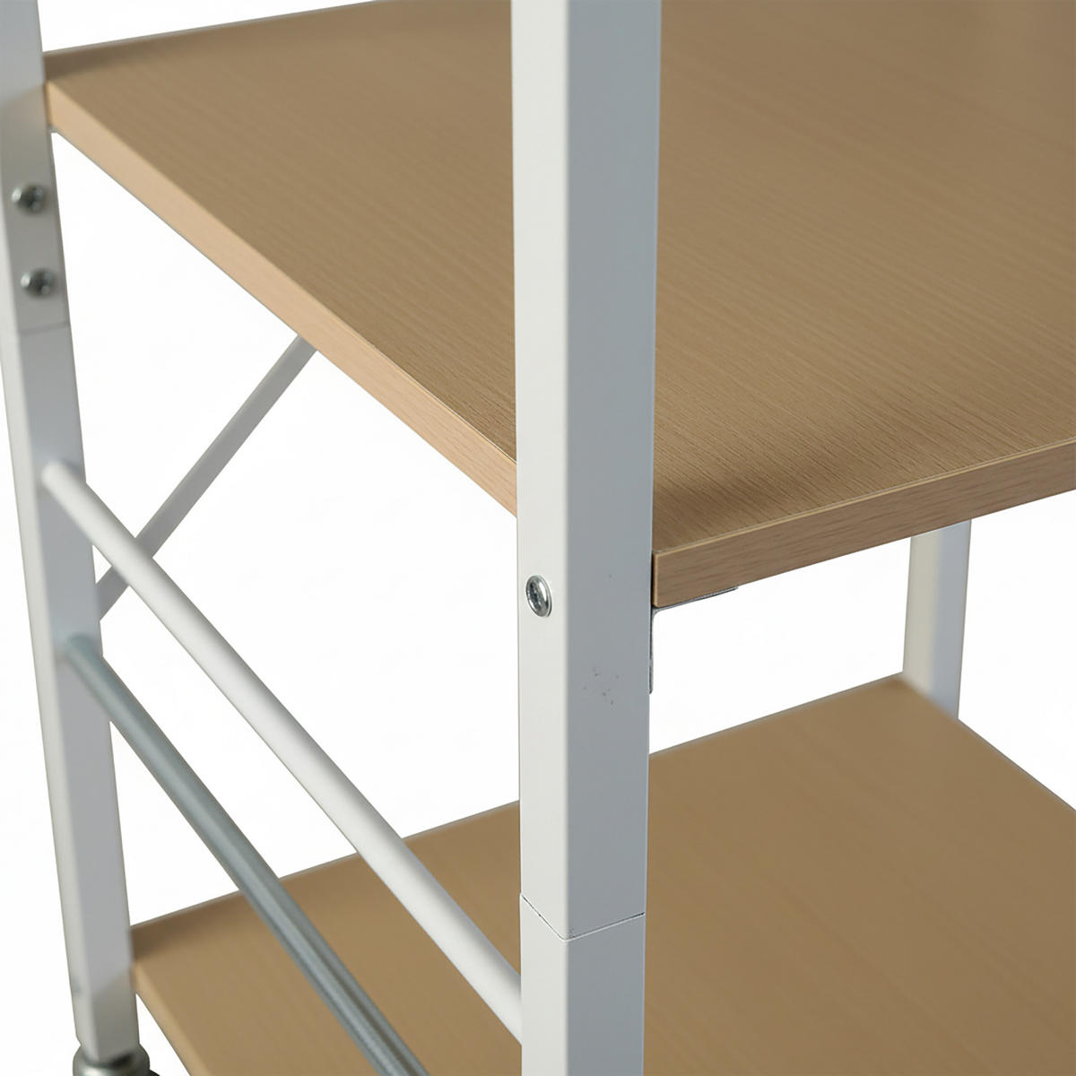 KÜCHENWAGEN - Multicolor, Holzwerkstoff/Metall (60/89/40cm) - Relaxdays