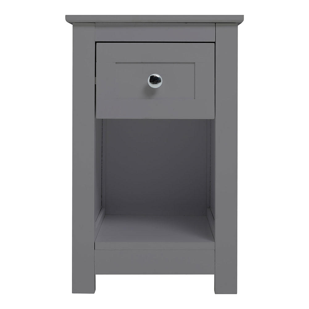 NACHTTISCH 28/30/45 cm Schublade Fach MDF Grau - Grau, Holzwerkstoff (28/45/30cm) - Livingandhome