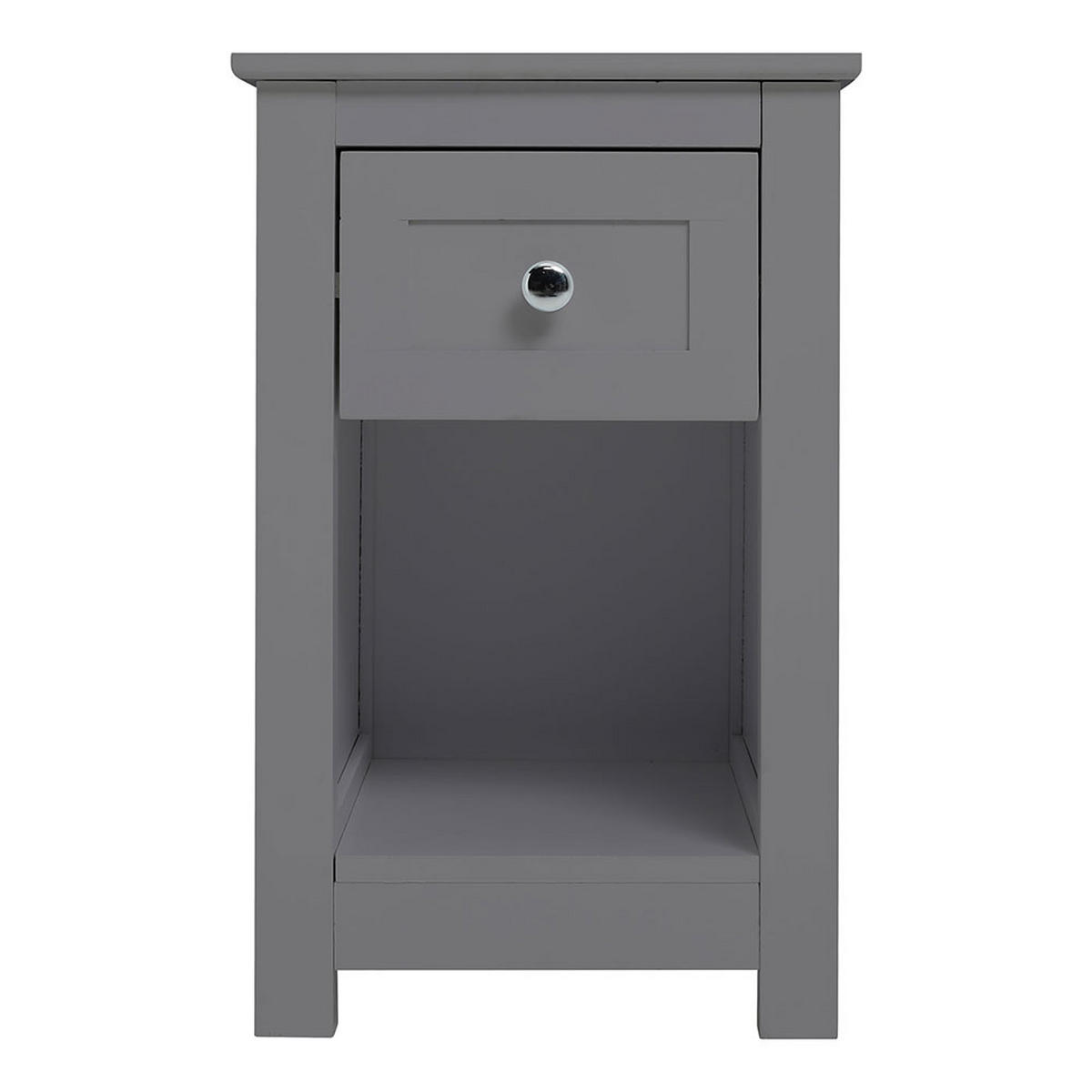 NACHTTISCH 28/30/45 cm Schublade Fach MDF Grau - Grau, Holzwerkstoff (28/45/30cm) - Livingandhome