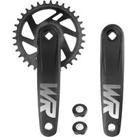 FAHRRAD-KURBELGARNITUR Set 170 mm Aluminiumlegierung 32T/34T/36T/38T - Schwarz, Metall (10.8/1/17cm)