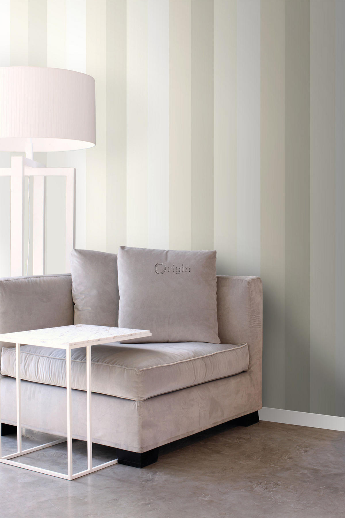 TAPETE Streifen 53 cm x 10.05 m - Goldfarben, Papier (53/1000cm) - Origin Wallcoverings