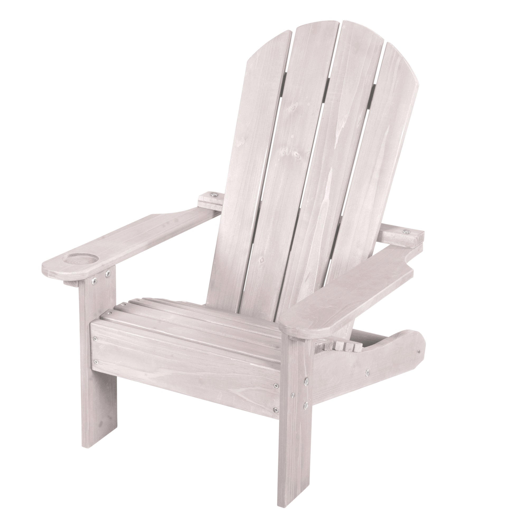 OUTDOORSTUHL "Deck Chair" - Hellgrau, Holz (51/60/55cm) - Roba