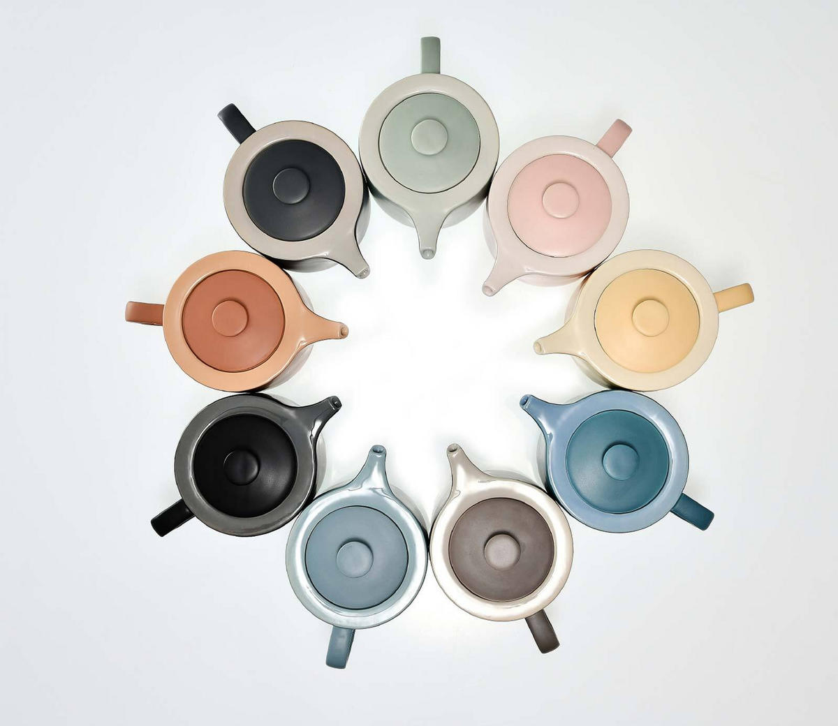 TEEZUBEHÖR SET Jasper Taupe - Taupe, Keramik (0.001L) - Ritzenhoff Breker