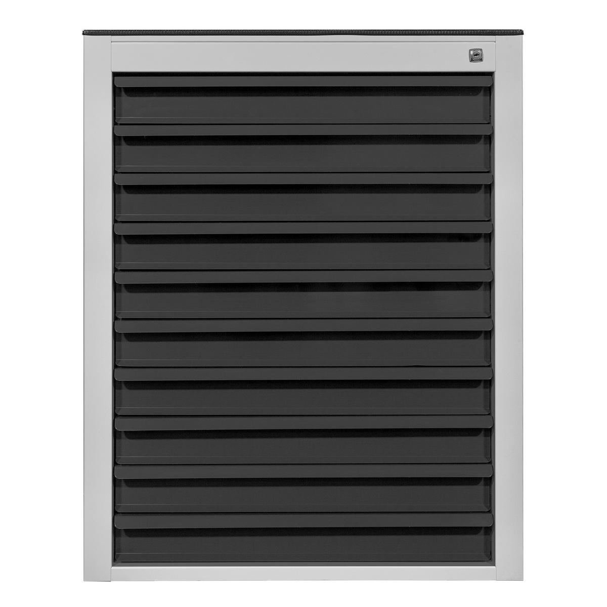 SCHUBLADENSCHRANK Kobra mit 10 Schubladen + Gummiauflage 90x71x55cm Lichtgrau/Anthrazitgrau - Anthrazit/Grau, Metall (71/90/55cm) - PROREGAL