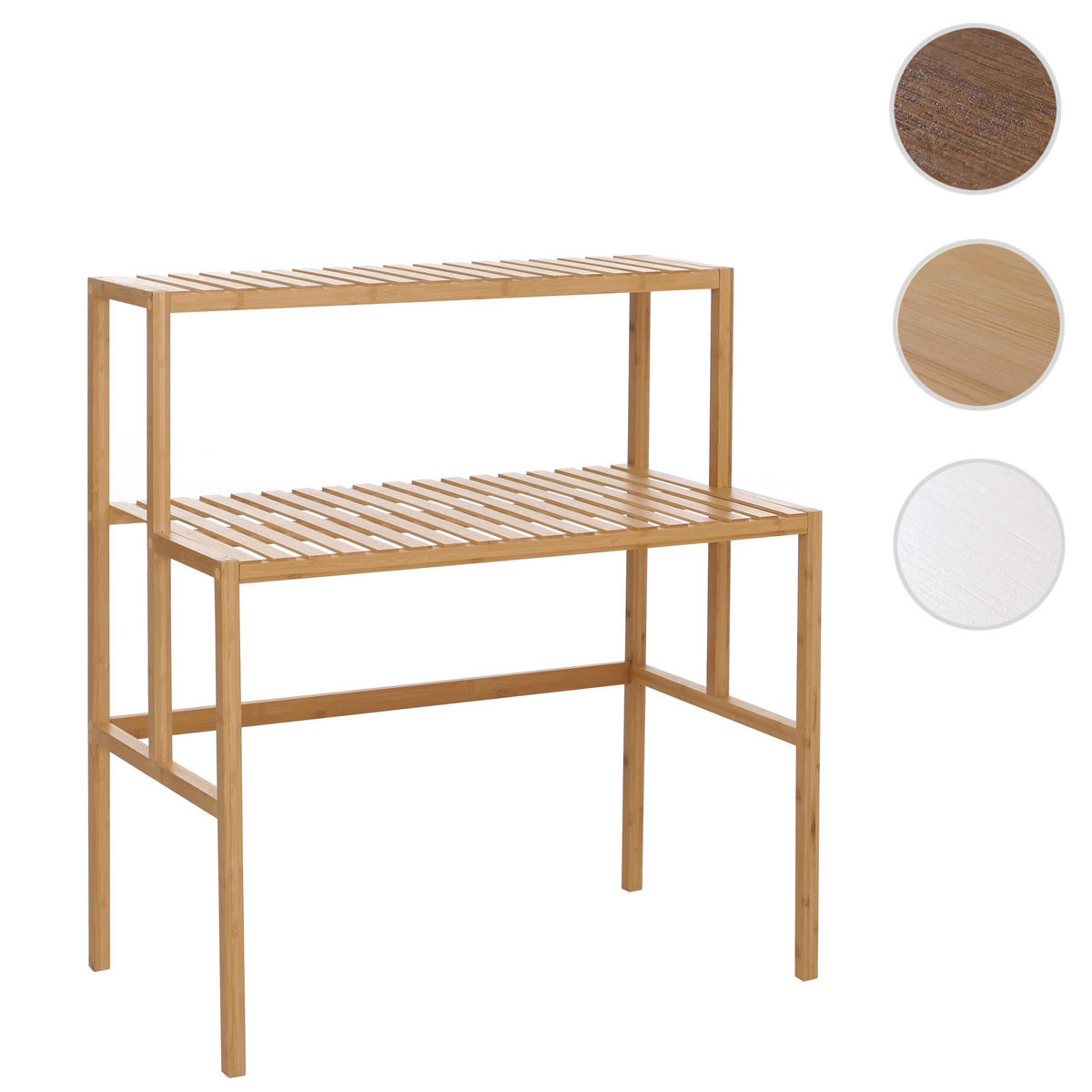 PFLANZENREGAL Beige - Beige, Holz (90/100/50cm) - MCW