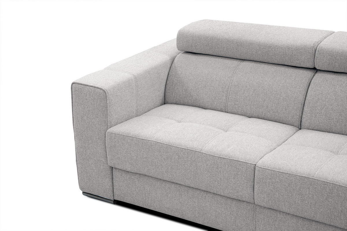 SOFA QUARTZ 3-Sitzer, creme - Creme, Holzwerkstoff/Textil (202/80/102cm) - Courtois Laville