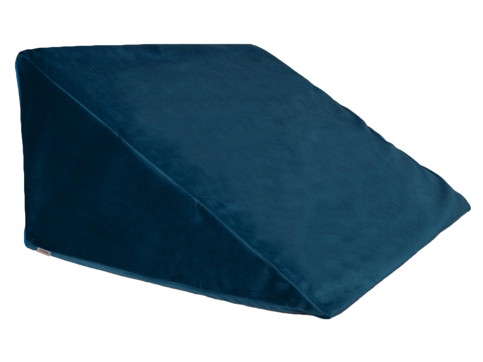 KEILKISSENHÜLLE Samt&Sonders admiral-blau 62/49/30 cm - Blau/Dunkelblau, Textil (49/62cm) - beties Heimtextil