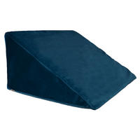 KEILKISSENHÜLLE Samt&Sonders admiral-blau 62/49/30 cm - Blau/Dunkelblau, Textil (49/62cm) - beties Heimtextil