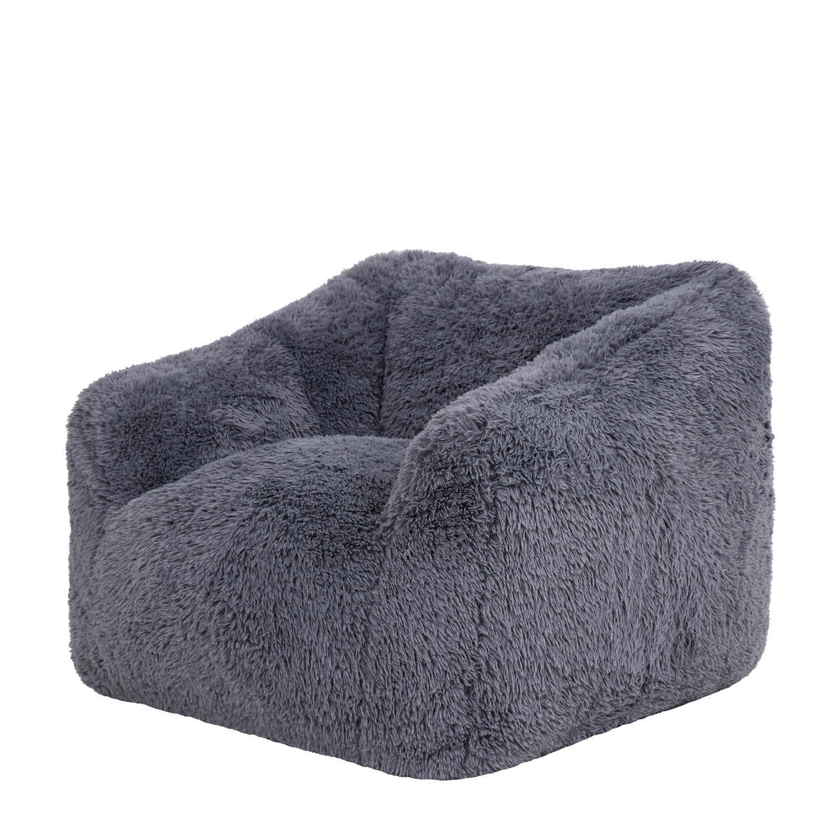 SITZSACK Sessel Aspen - Dunkelgrau/Grau, Textil (112/65/104cm) - icon