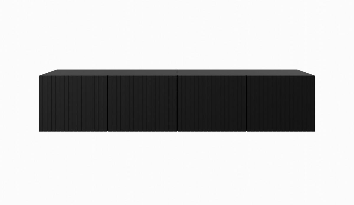 TV-SCHRANK MIO - Schwarz, Holzwerkstoff (200/41/40cm) - Meblini