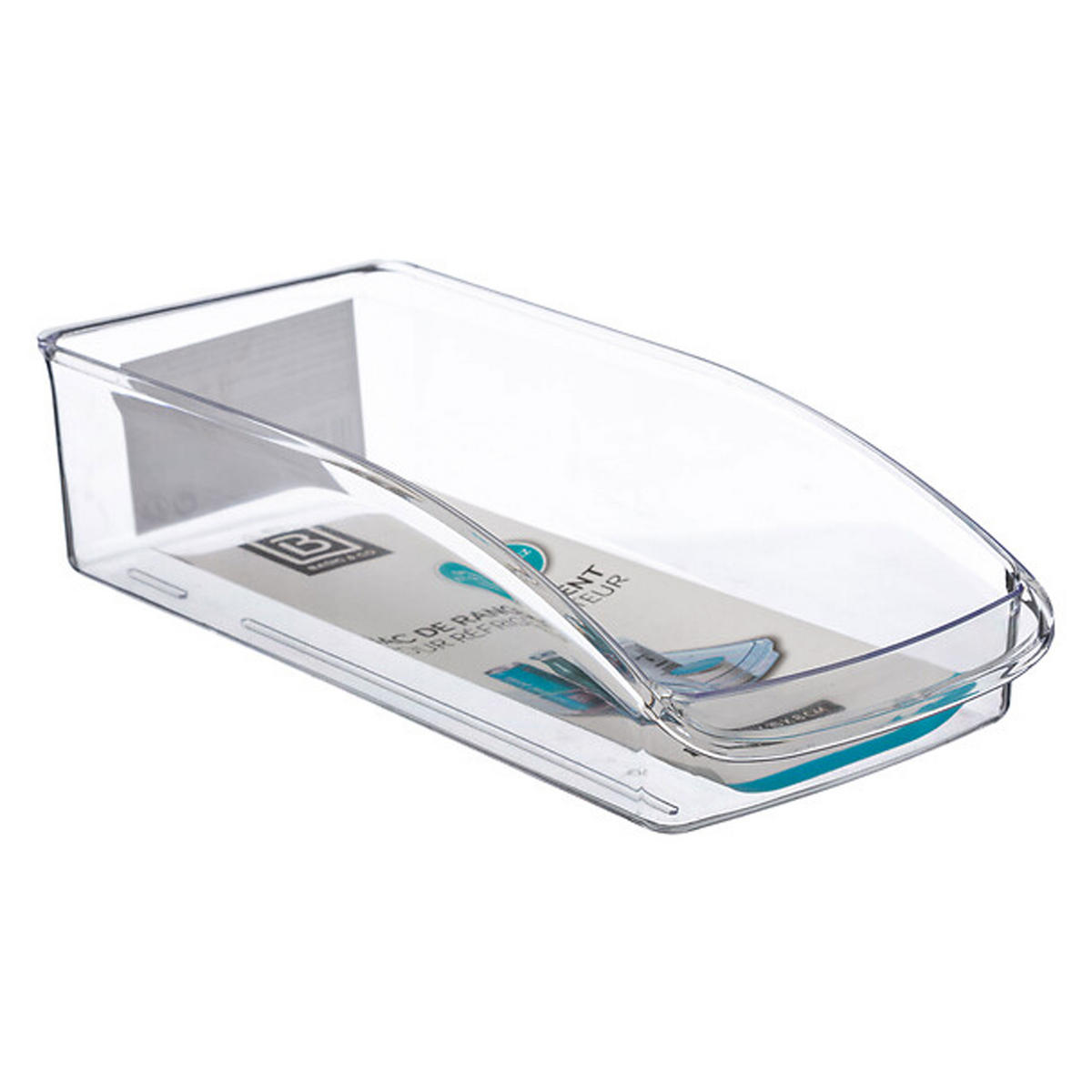 KÜHLSCHRANK-AUFBEWAHRUNGSBOX L, Kunststoff, Transparent - Transparent, Kunststoff (14.5/8/32cm) - 5five Simply Smart