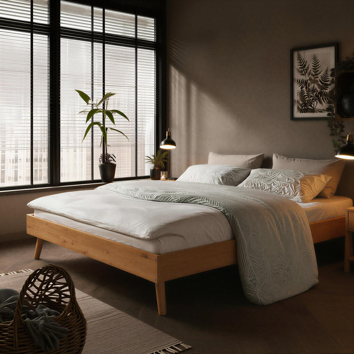 FUTONBETT KARRI 140x200 cm Eiche - Eichefarben, Holz (140/200cm) - IDIMEX