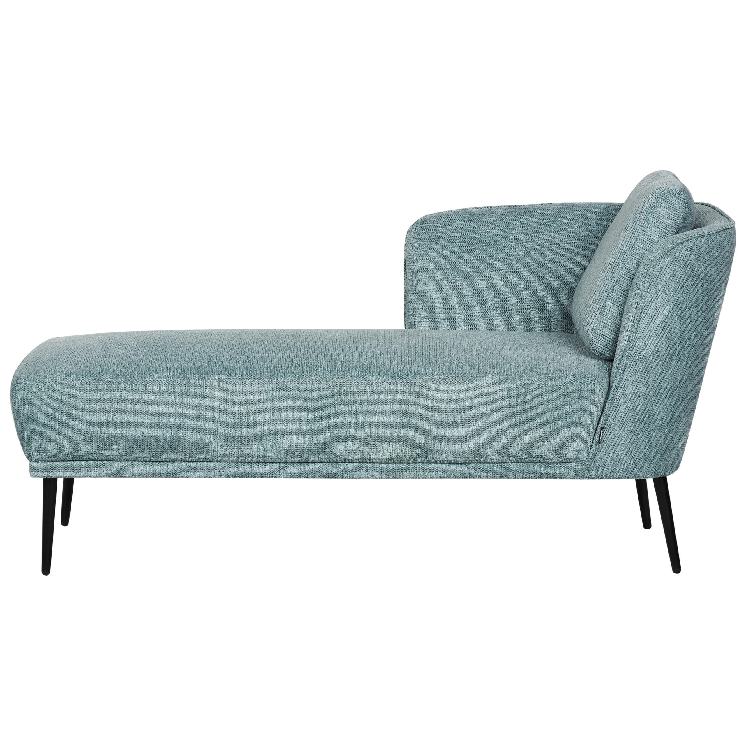 CHAISELONGUE Blau Artheze - Blau/Schwarz, Textil (148/70/64cm) - Beliani