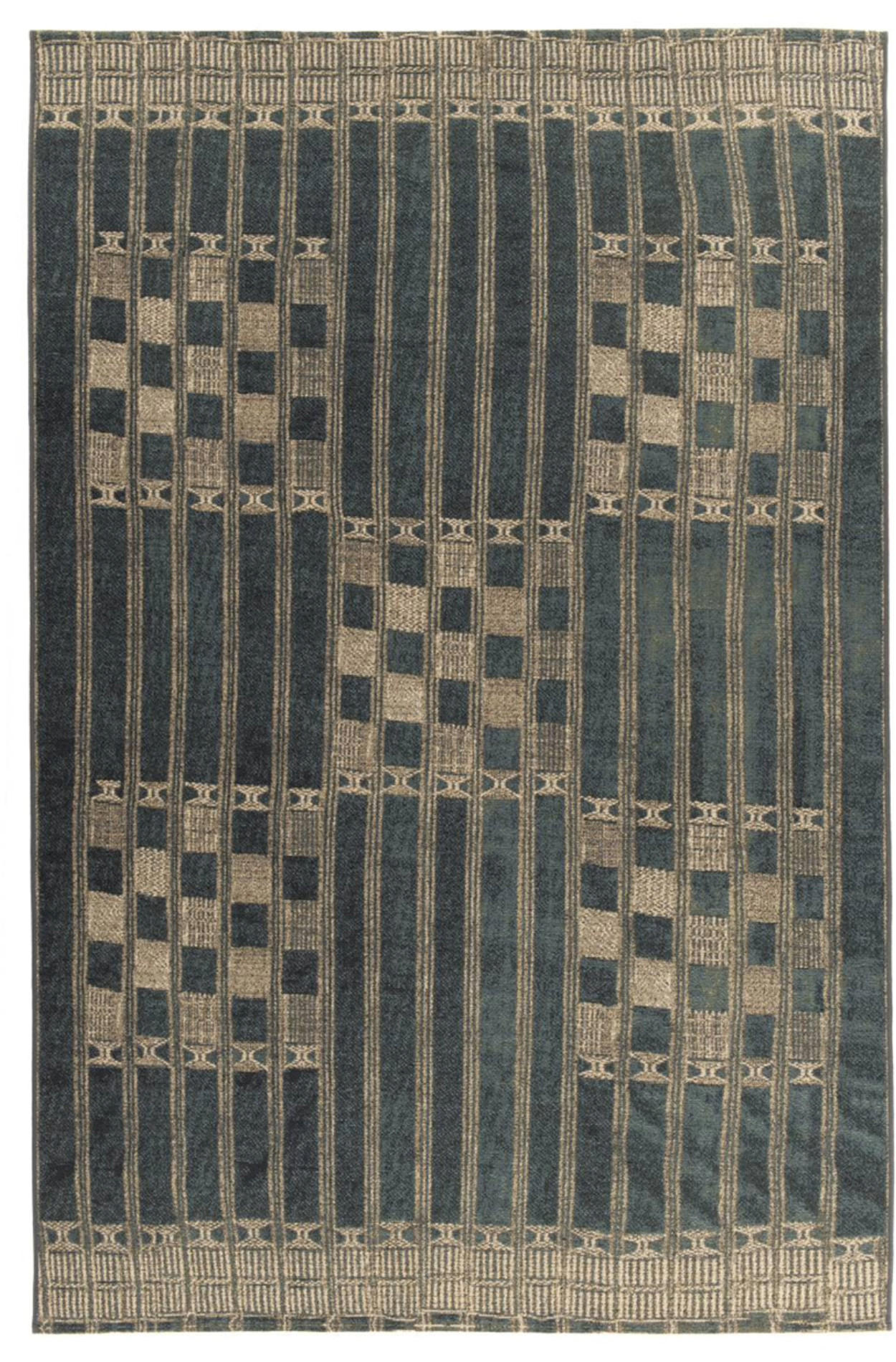 OUTDOORTEPPICH Aurora 80x165 cm - Blau, Textil (80/165cm) - Gino Falcone
