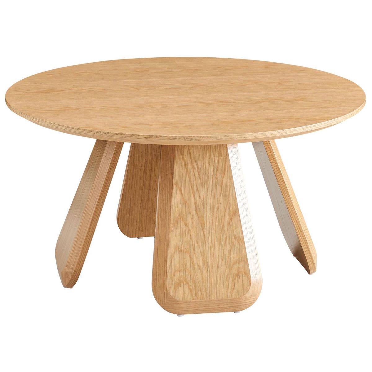 COUCHTISCH Affitly Eiche Natur Optik 80 cm - Beige, Holzwerkstoff (80/80/40cm) - Selsey