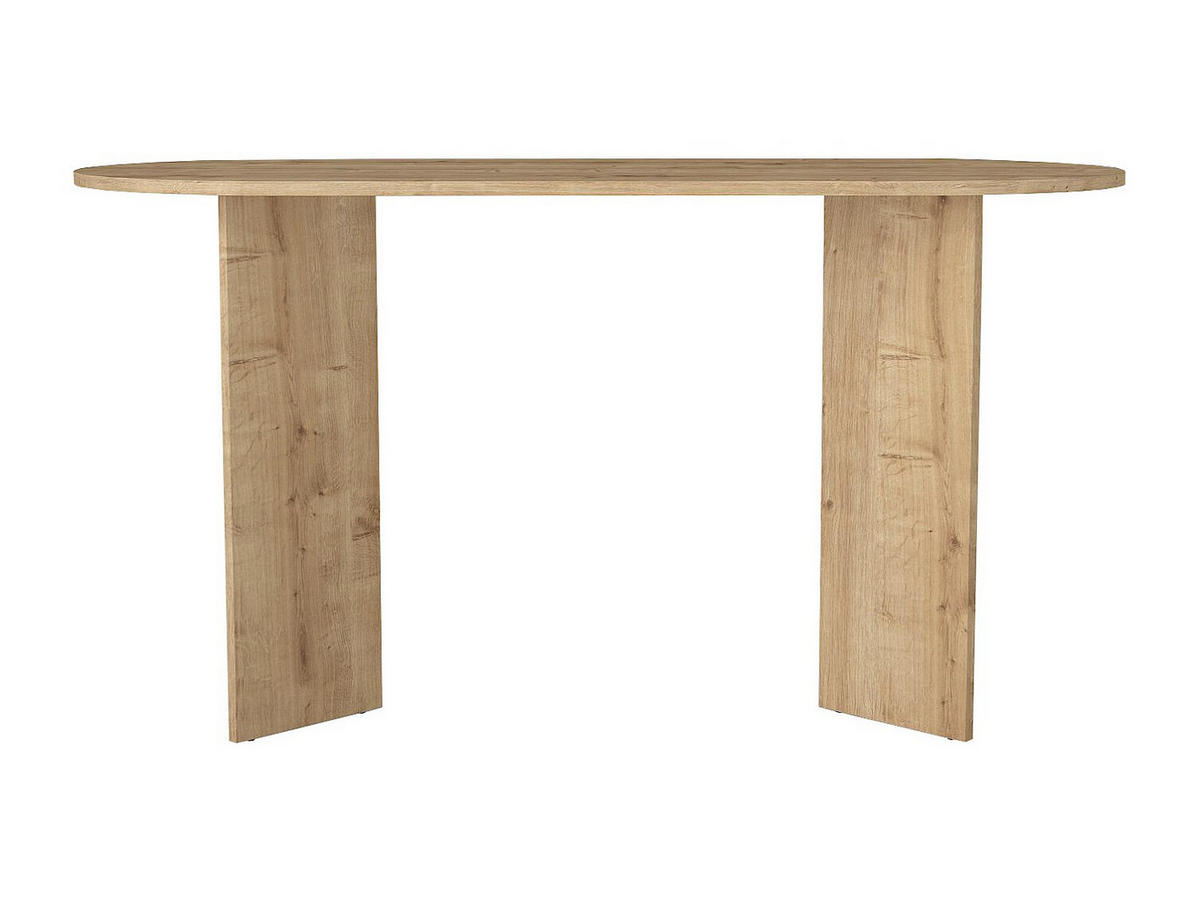 KONSOLENSCHREIBTISCH - Holzfarben hell - TOPANIA - Naturfarben, Holz (59.6/140/74cm) - Vente-Unique
