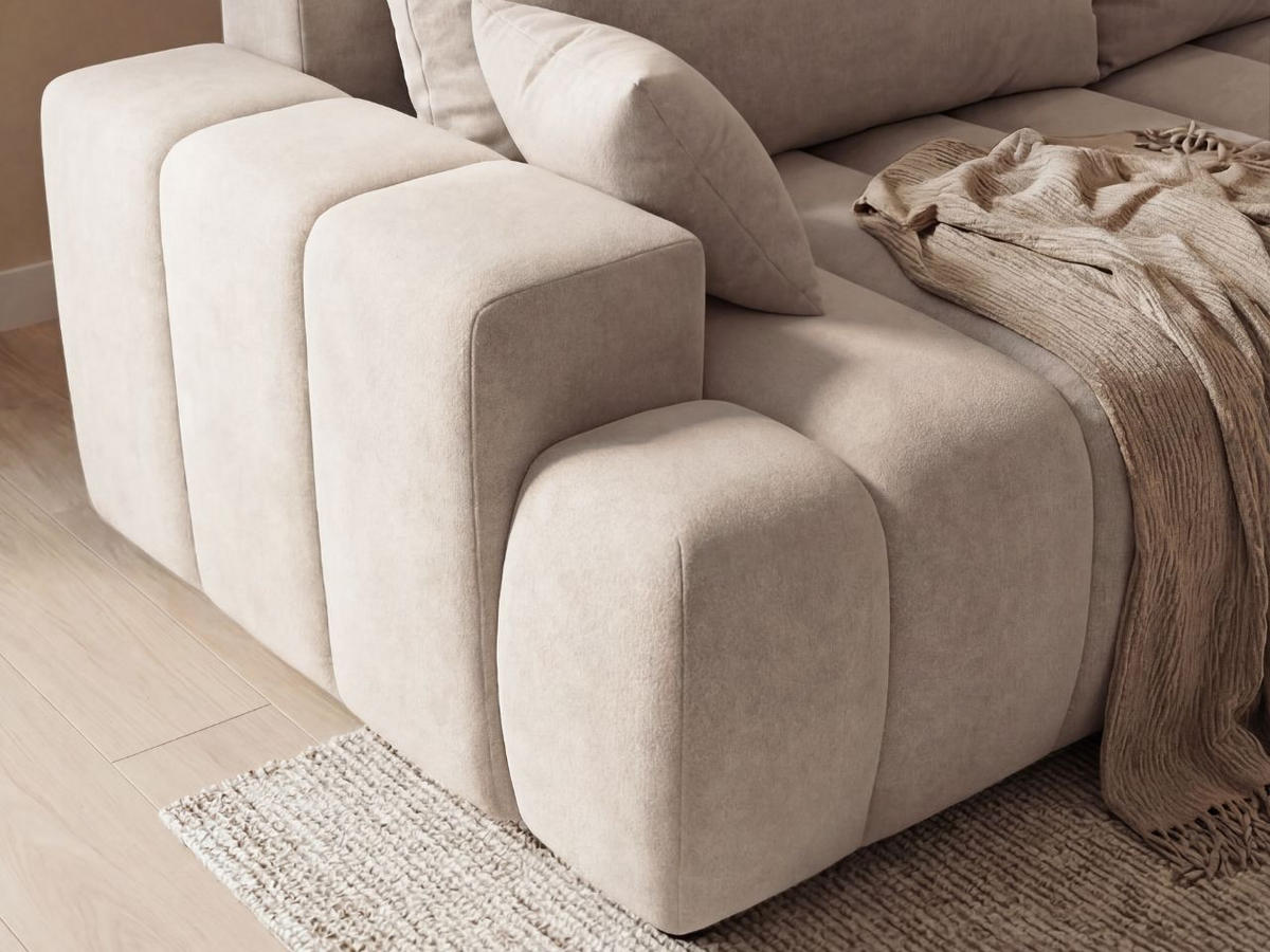 ECKSOFA Caleo Beige Rechts - Beige, Holz/Textil (270/170cm) - Graingold